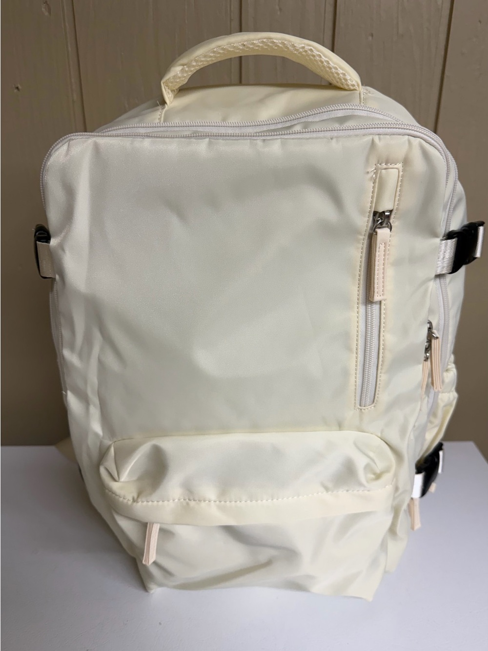 NWOT Cream Backpack - Slim Travel Daypack
